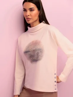 Rick Cardona T-Shirts<Sweatshirt imprimé avec pierres brillantes fantaisie