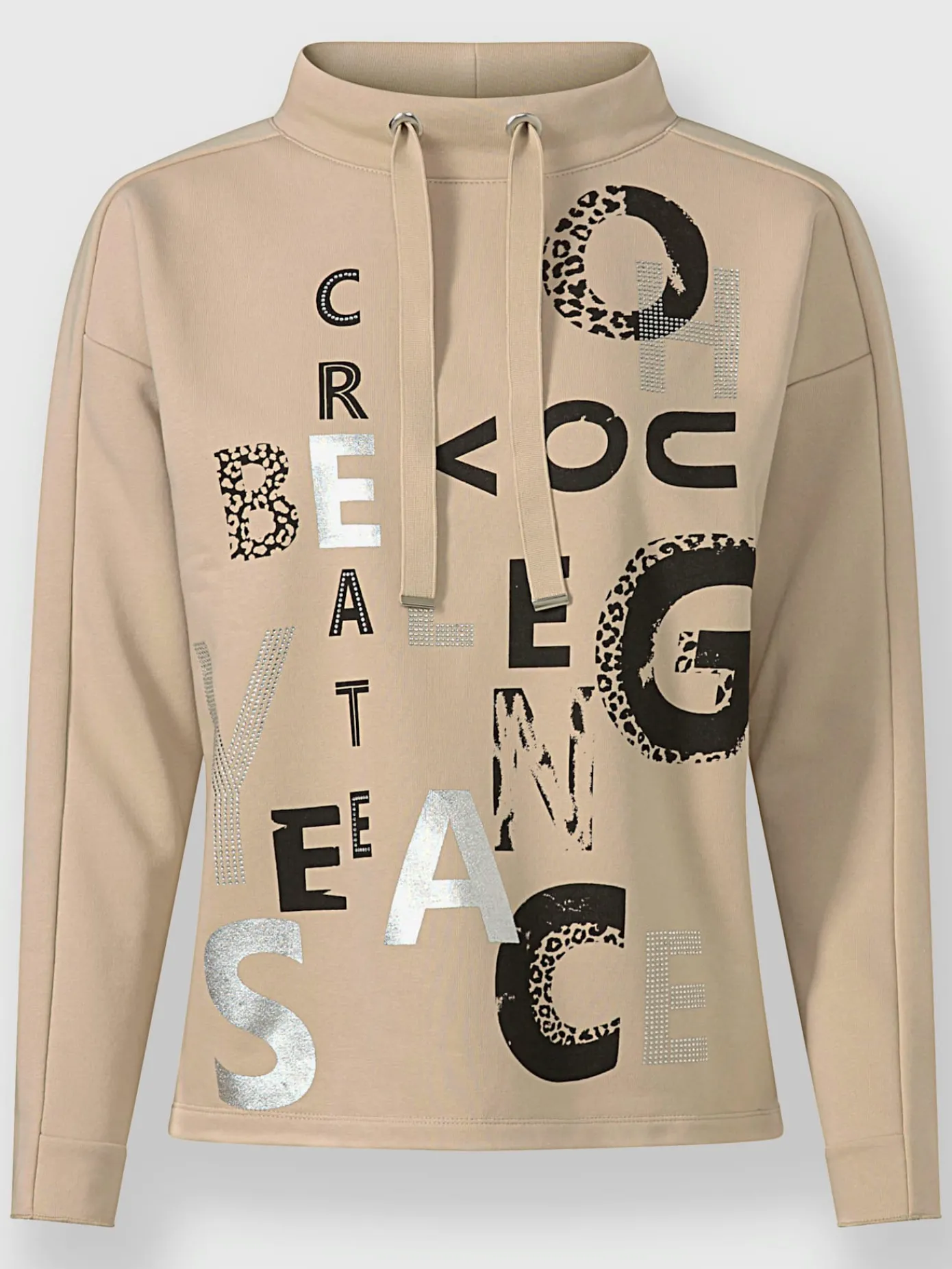 Rick Cardona Tenues De Détente|Pulls<Sweatshirt imprimé feuille brillant