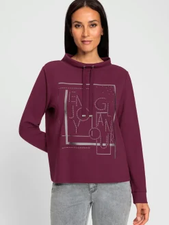 Rick Cardona Tenues De Détente|Pulls<Sweatshirt imprimé feuille brillant