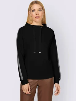 Rick Cardona Tenues De Détente|Pulls<Sweatshirt large col montant avec coulisse