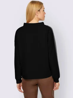 Rick Cardona Tenues De Détente|Pulls<Sweatshirt large col montant avec coulisse