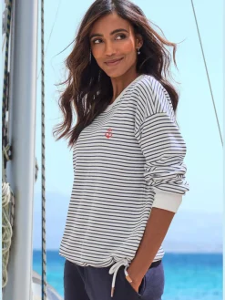 H.I.S Tenues De Détente|Pulls<Sweatshirt rayé