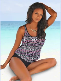 LASCANA Maillots De Bain<Tankini ample style ethnique