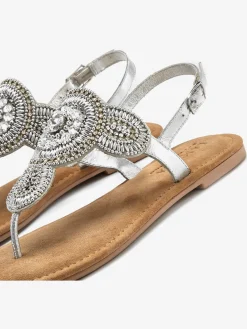 LASCANA Sandales<Tongs sandales avec petites pierres fantaisie et perles décoratives