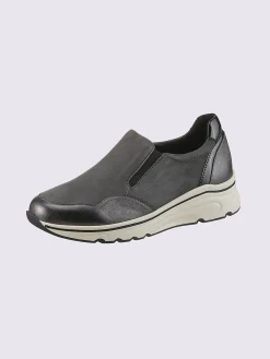 Mocassins Et Trotteurs<Trotteurs mélange de cuir velours et de cuir lisse