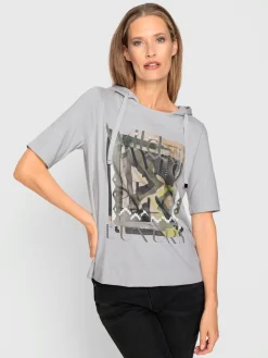 Rick Cardona T-Shirts<T-shirt à capuche motif imprimé devant