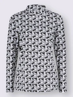 T-Shirts<T-shirt à col montant 50% coton