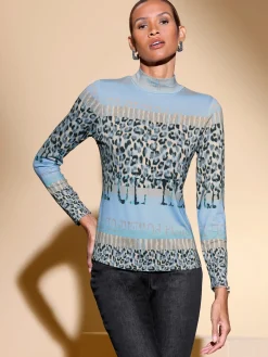 Creation L T-Shirts<T-shirt à col montant 95% coton