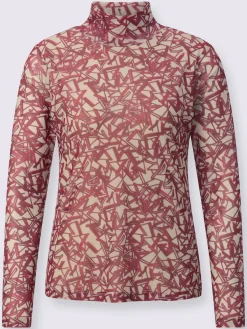 Creation L T-Shirts<T-shirt à col montant avec viscose (ecovero)