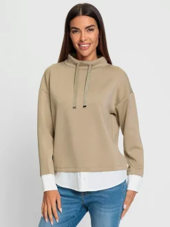 Rick Cardona Tenues De Détente|Pulls<T-shirt à col montant col montant à coulisse