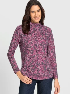 T-Shirts<T-shirt à col montant qualité coton doux sur la peau