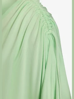 LASCANA T-Shirts<T-shirt à col rond fronce avec liens à nouer aux épaules pour régler la longueur des manches : manches courtes ou mi-longues