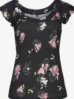 Vivance T-Shirts<T-shirt à col rond large bordure à l'encolure