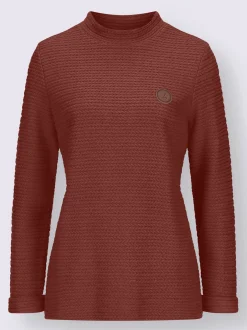 Collection L T-Shirts<T-shirt à col roulé 53% viscose