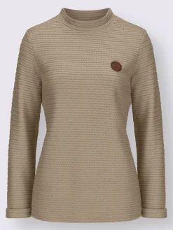 Collection L T-Shirts<T-shirt à col roulé 53% viscose