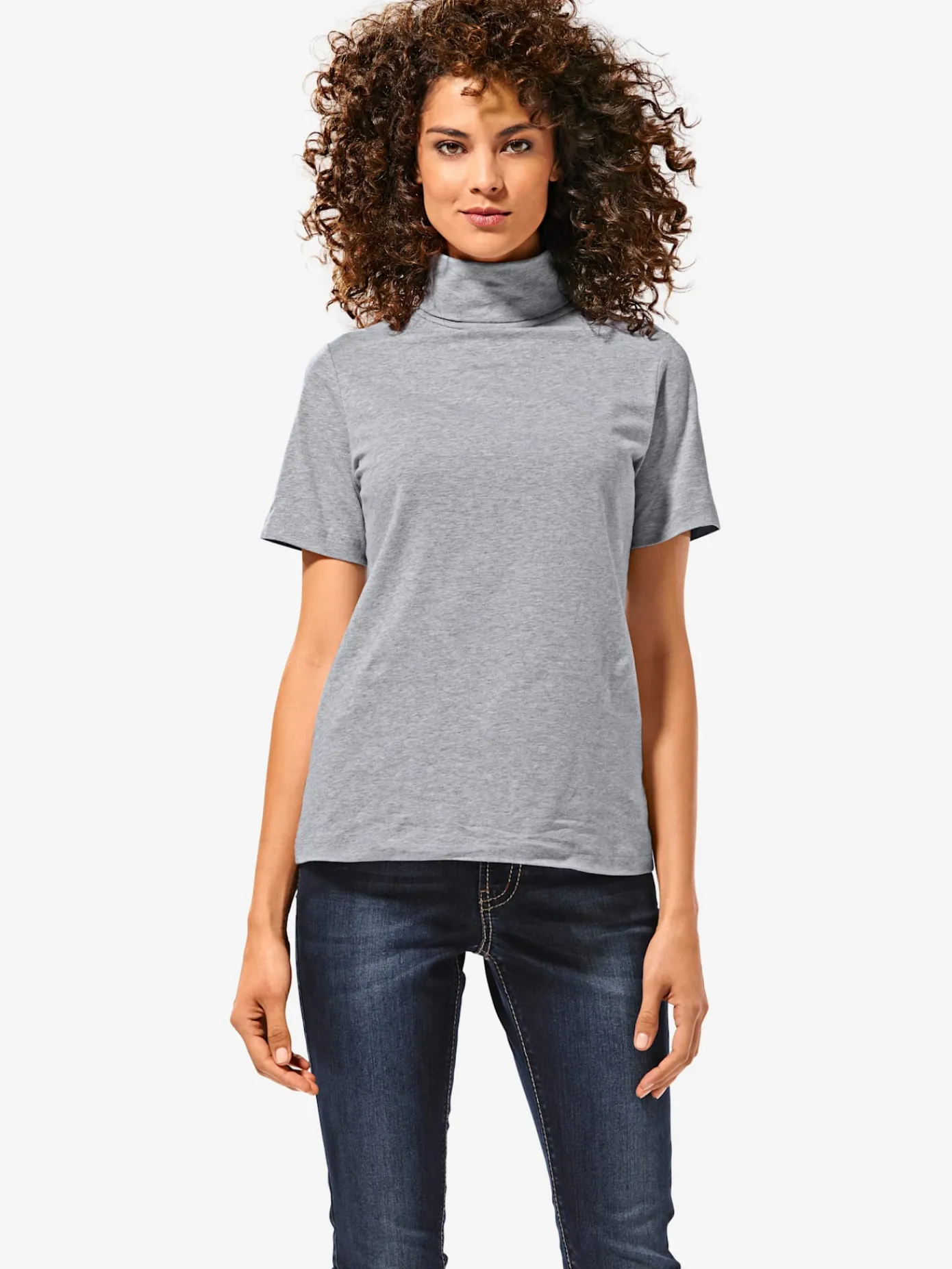 Linea Tesini T-Shirts<T-shirt à col roulé basique facile à associer avec joli col roulé