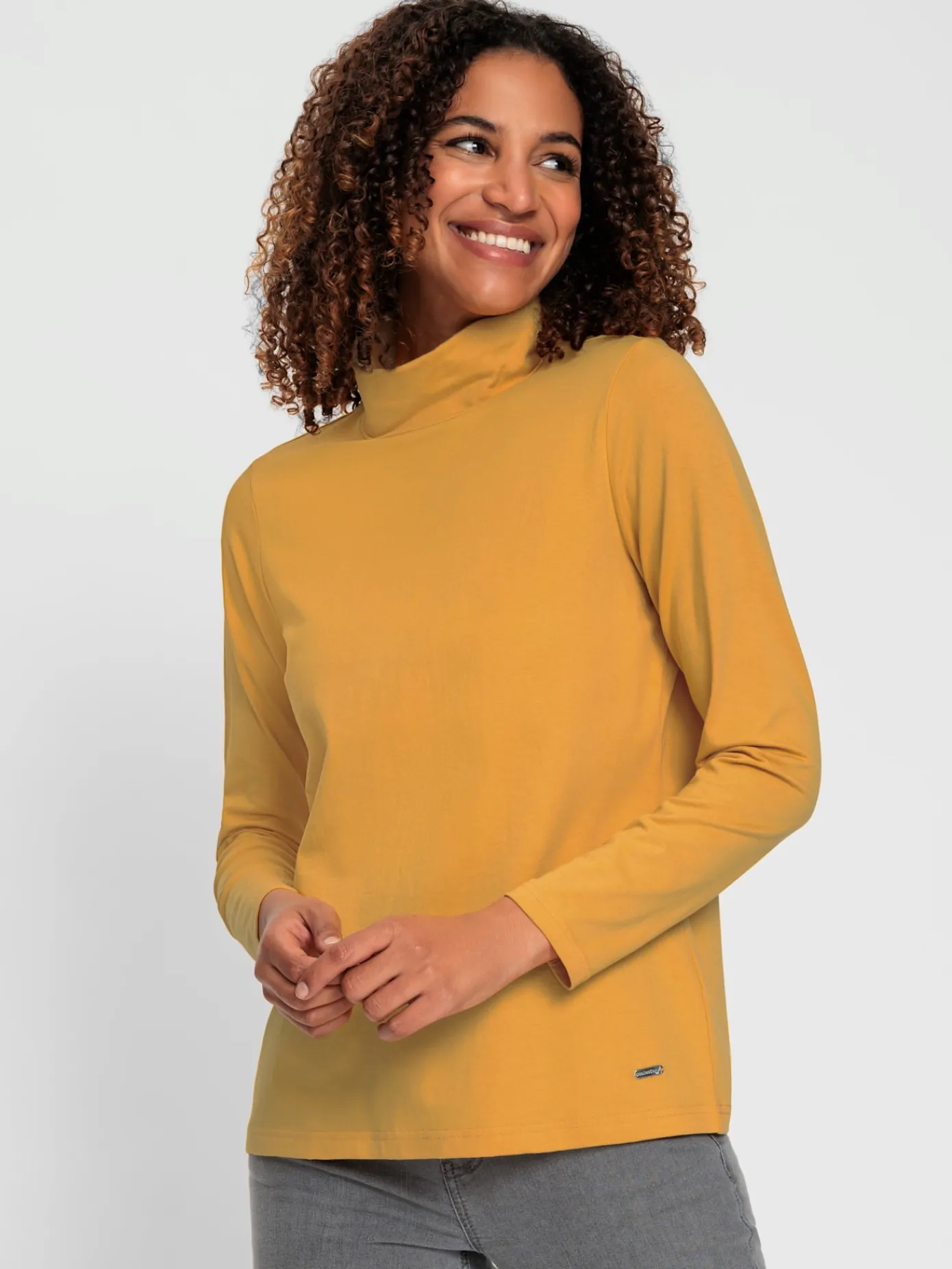 Collection L T-Shirts<T-shirt à col roulé col roulé flatteur