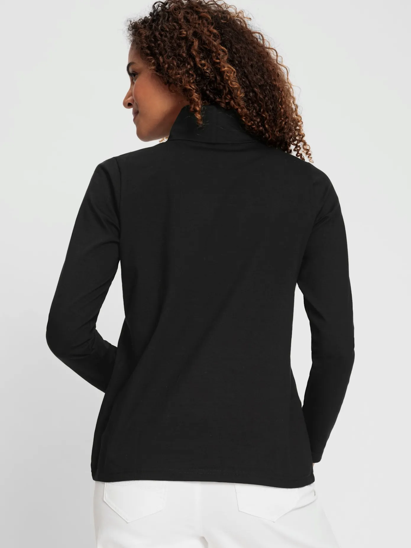 Collection L T-Shirts<T-shirt à col roulé col roulé flatteur