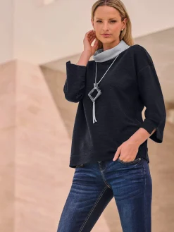 Rick Cardona T-Shirts<T-shirt à col roulé grand col roulé