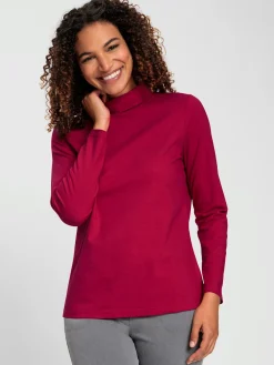 Collection L T-Shirts<T-shirt à col roulé qualité coton