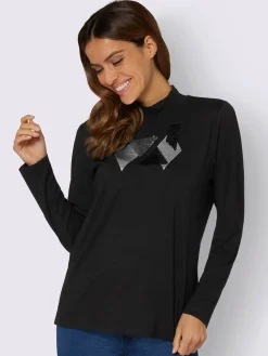 T-Shirts<T-shirt à col roulé qualité viscose douce