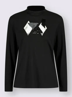 T-Shirts<T-shirt à col roulé qualité viscose douce