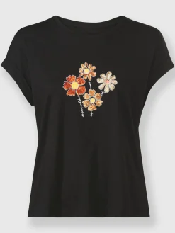 T-Shirts<T-shirt à encolure ronde 50% coton et 50% modal