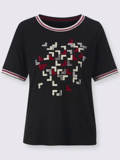 T-Shirts<T-shirt à encolure ronde 50% coton et 50% modal