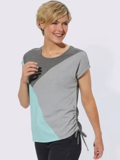 Collection L T-Shirts<T-shirt à encolure ronde 68% coton