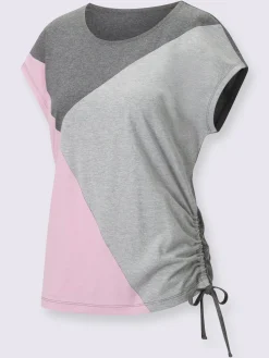 Collection L T-Shirts<T-shirt à encolure ronde 68% coton