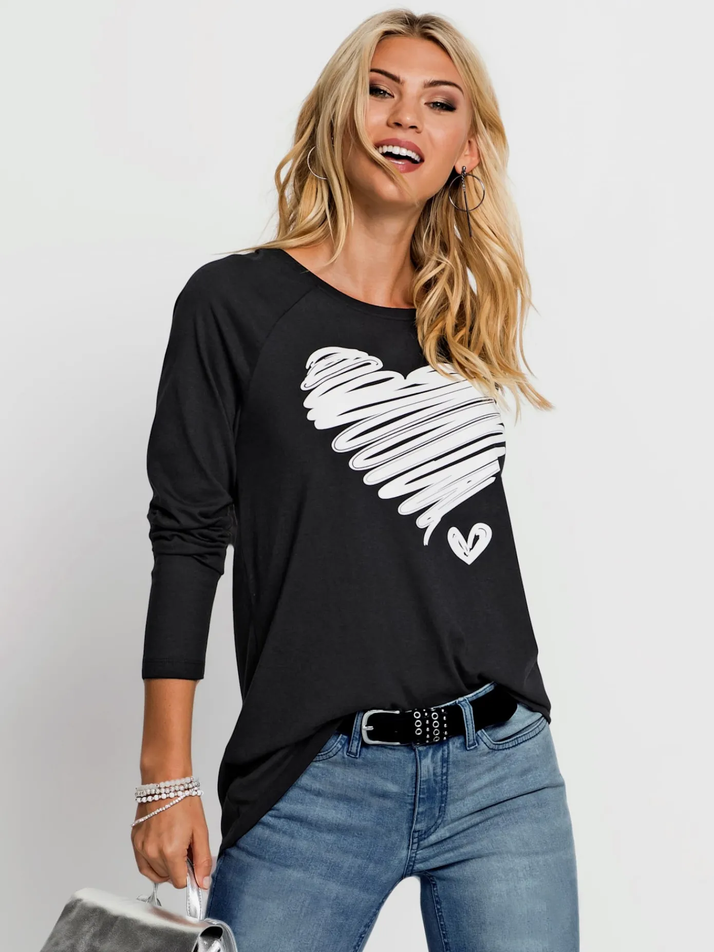 T-Shirts<T-shirt à encolure ronde 50% coton