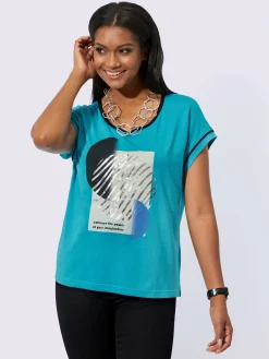 T-Shirts<T-shirt à encolure ronde 50% modal