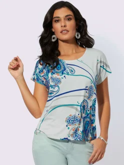 Creation L T-Shirts<T-shirt à encolure ronde avec viscose (ecovero)