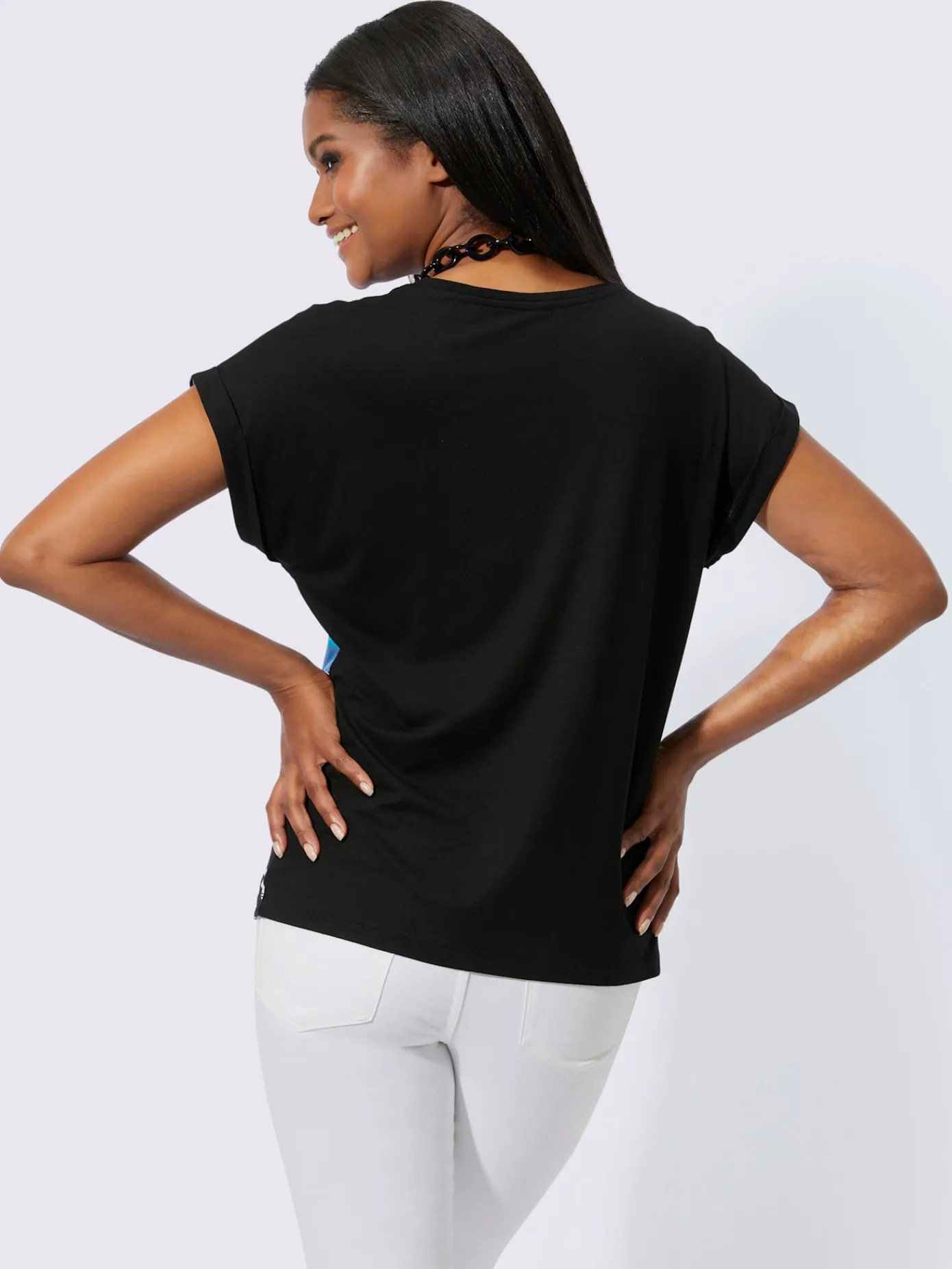 T-Shirts<T-shirt à encolure ronde avec viscose (ecovero)