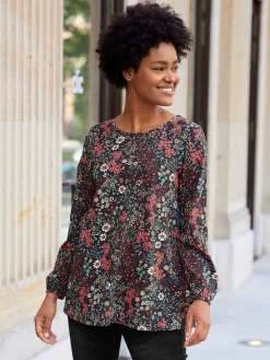 T-Shirts<T-shirt à encolure ronde coupe en a