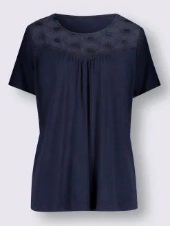 T-Shirts<T-shirt à encolure ronde coupe affinante