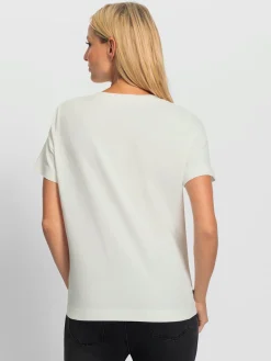 Rick Cardona T-Shirts<T-shirt à encolure ronde détail décoratif à l'aspect 3d