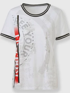 Rick Cardona T-Shirts<T-shirt à encolure ronde imprimé tendance