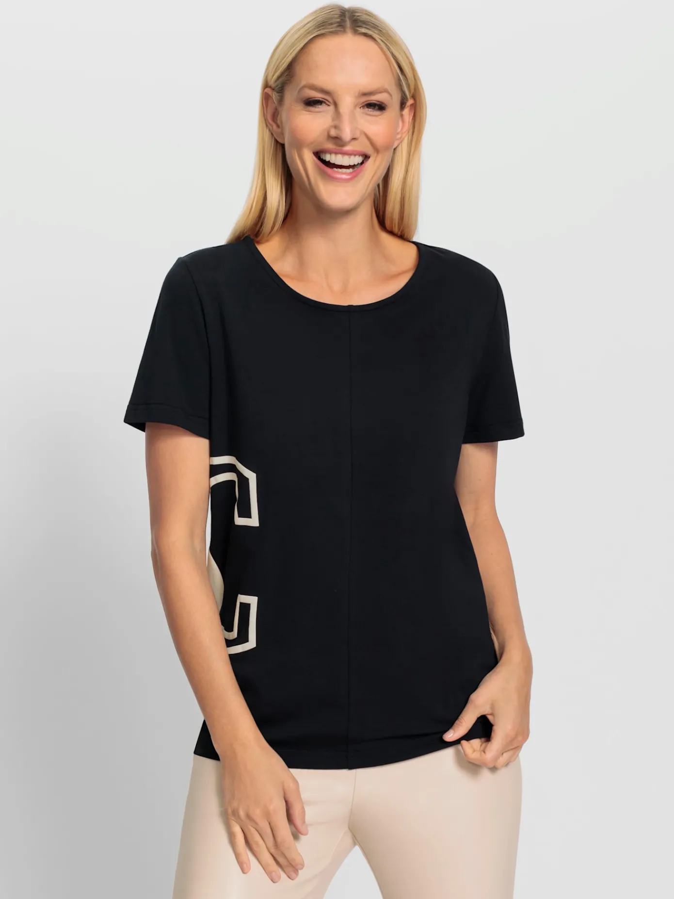 Rick Cardona T-Shirts<T-shirt à encolure ronde inscription tendance