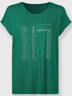 Rick Cardona T-Shirts<T-shirt à encolure ronde joli imprimé devant