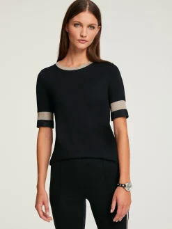 Rick Cardona T-Shirts<T-shirt à encolure ronde joli mélange de matières