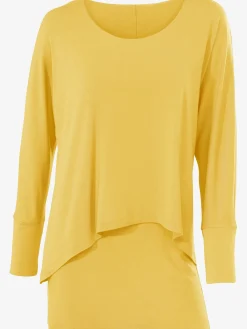 Linea Tesini T-Shirts<T-shirt à encolure ronde look décontracté tendance, manches chauve-souris