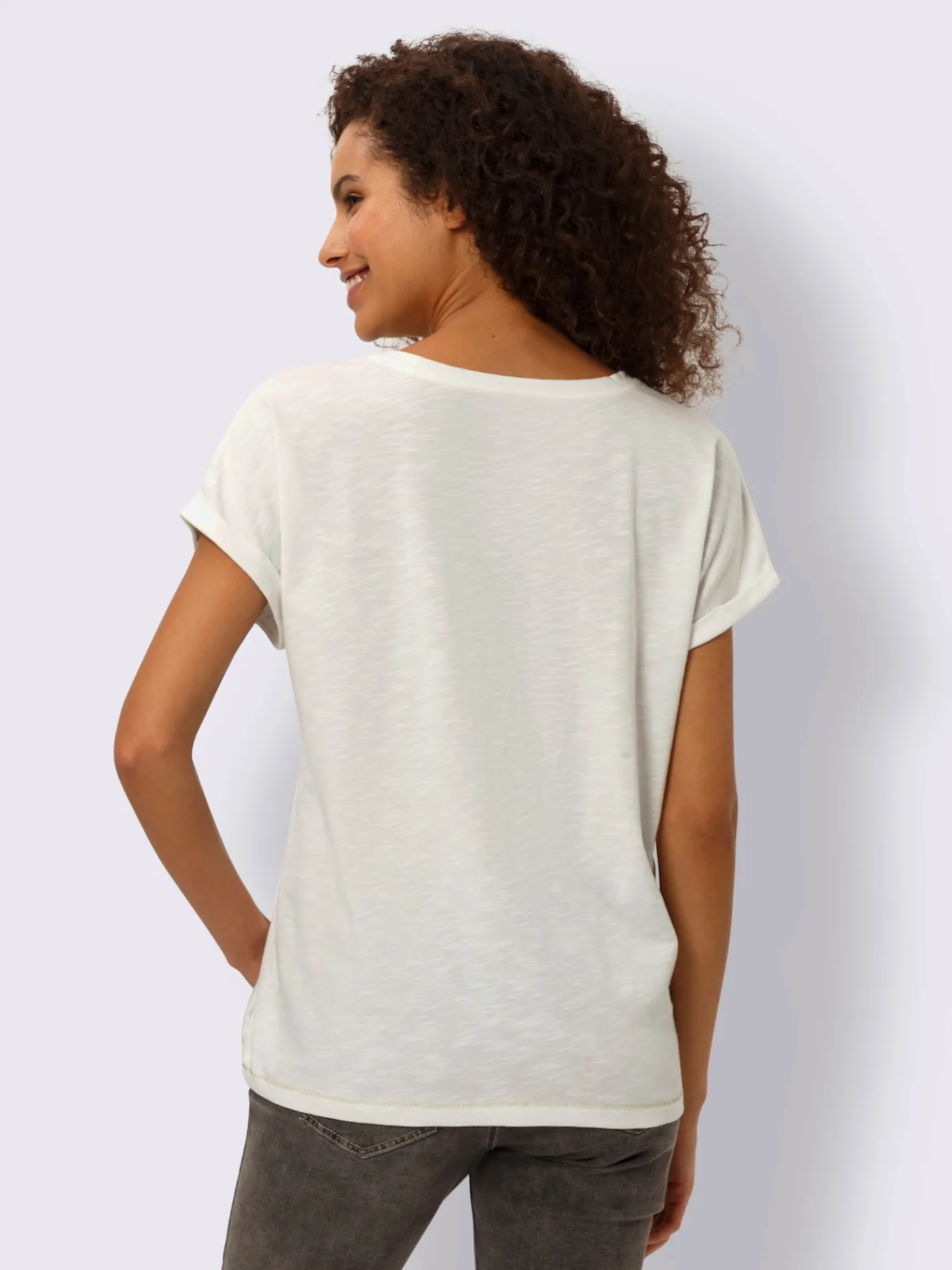 Linea Tesini T-Shirts<T-shirt à encolure ronde motif imprimé