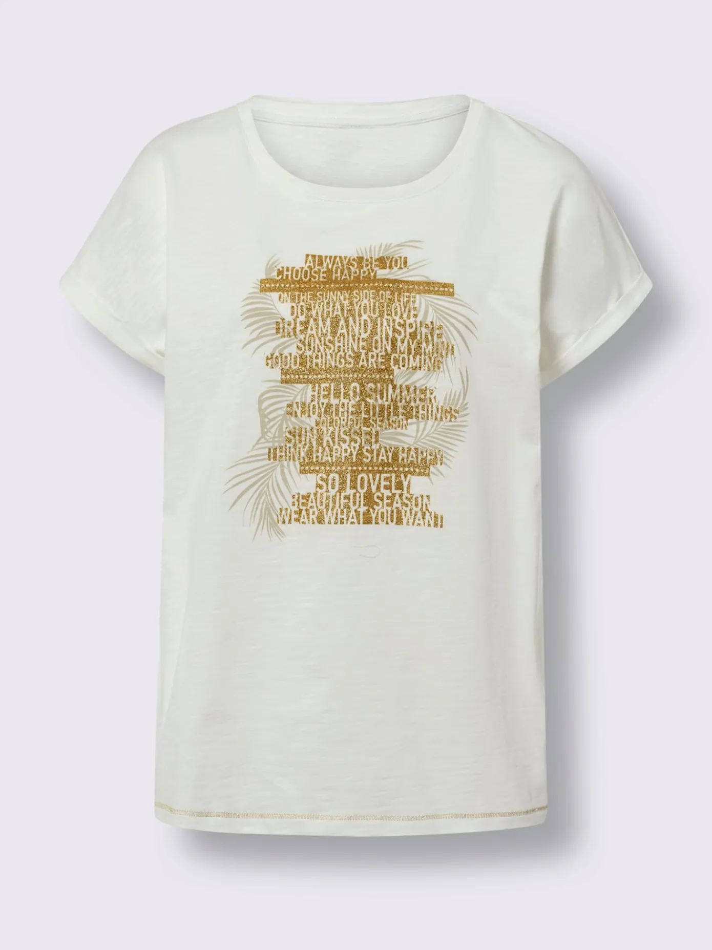 Linea Tesini T-Shirts<T-shirt à encolure ronde motif imprimé