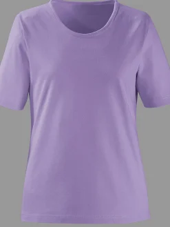 T-Shirts<T-shirt à encolure ronde pur coton