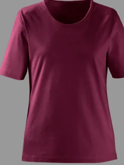 T-Shirts<T-shirt à encolure ronde pur coton