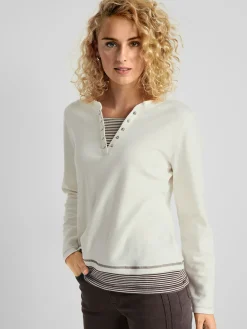 T-Shirts<T-shirt à encolure ronde pur coton