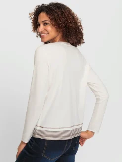 T-Shirts<T-shirt à encolure ronde pur coton