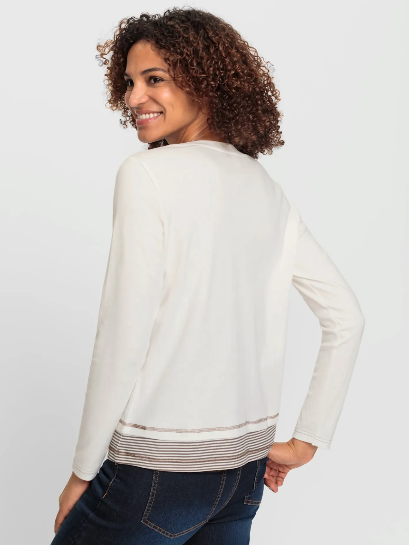 T-Shirts<T-shirt à encolure ronde pur coton