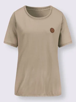 Collection L T-Shirts<T-shirt à encolure ronde pur coton